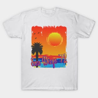 San Diego California CA Retro 70's style 50th anniversary '72 T-Shirt